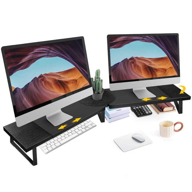 Soporte para dos monitores Across Star Large, longitud ajustable