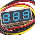 thumbnail image 2 of Probador voltaje digital 3 cables 0-100 V Mini voltímetro 0 28 pulgadas () Azul, 2 of 4