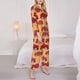 thumbnail image 3 of Balery Red Cars Conjunto de Pijama con Estampado para Mujer, Conjunto de Dos Piezas con Manga Larga, Ropa de Dormir Suave con Bolsillos, Pijamas Cómodos-Large, 3 of 7