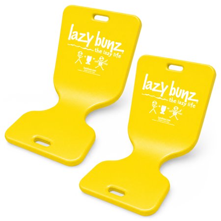 TRC Recreation Lazy Bunz Foam Saddle Pool Lounger Float, 2 Pack, Yellow