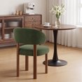 thumbnail image 6 of AFO Modern Adult Velvet Solid Print Dining Side Chairs, Green (Set of 2), 6 of 9