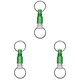 thumbnail image 1 of Llavero Giratorio Liberación Rápida Aleación Aluminio Coche Desmontable () Verde, 1 of 4