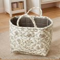 thumbnail image 2 of Car Storage Basket Organizer, Large Capacity Quilted Fabric Bin with Handles, Foldable Car Trunk Back Seat Storage for Groceries, Home Closet Use, Style-F, 2 of 5