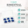 thumbnail image 4 of O'Creme Edible Diamond-Framed Round Gemstones 28mm for Decorating Cakes and Cupcakes; 6 Pieces - Sapphire Blue, 4 of 6