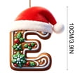 thumbnail image 5 of Christmas Letter Ornament, Acrylic Alphabet Hanging Pendant for Xmas Tree Decor, Personalized DIY Initial Christmas Ornament for Holiday Gift, 5 of 7
