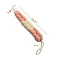 thumbnail image 3 of 4 unidades de esponja de malla para la espalda con asas de cuerda, esponja exfoliante para el baño y la ducha, esponja de lufa trenzada elástica para hombres y mujeres, 3 of 7