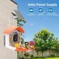 thumbnail image 2 of Smart Bird Feeder with Camera, AI Identify Bird Breed, Solar-Powered WiFi FHD 2K Live Camera, Auto Capture Backyard Garden Bird Watching, IP65,Motion Detection, Cloud and SD Card Storage, 2 of 14