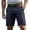 b-178Dark Blue717, variant on PIMSSY Men Casual Shorts Straight Leg Mid Rise Trousers Comfortable Breathable Summer Outdoor Daily Wear Solid Color Male Relaxed Fit Bottoms