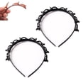 thumbnail image 1 of Diadema con horquilla para peinado con flequillo, pinza para flequillo tejida profesional, herramienta para trenzar diadema con dientes, banda para el cabello con pinzas, accesorios para el cabello de, 1 of 7
