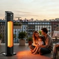 thumbnail image 6 of Datingday 1500W Infrared Space Heater with Remote, Fast Heating, 2 Modes, 12H Timer Auto Shut-Off, Tip-Over & Overheat Protection, Portable Electric Heater for Garage, Home, and Covered Spaces, 6 of 6