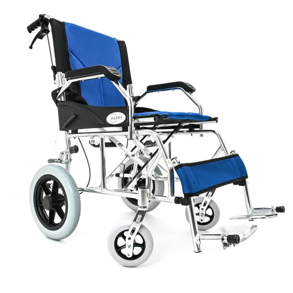 Silla de Ruedas De Traslado Uso Rudo Aluminio HILPHY MEDICAL ALUMINIO