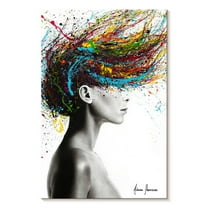 Elephant Stock Thoughts Of Tomorrow Wall Art - Vertical Canvas Wall Art - Living Room Wall Decor - Fashion And Beauty Canvas - White And Black Decor By Ashvin Harrison - 26" x 39"