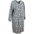 thumbnail image 5 of Elegant Emily Women's Fleece Zipper Front Duster Robe - Grey Coffee Lover - X-Large, 5 of 9