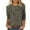 078-Khaki, variant on Ounisa 3/4 Length Sleeve Womens Tops Round Neck Loose Cute Spring Summer Tee Shirts Dressy Casual Print Blouses Tunic