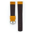 thumbnail image 3 of Hirsch Mariner Leather Watch Strap - Golden Brown - L - 18mm - Silver Buckle - Water Resistant, 3 of 9