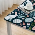 thumbnail image 4 of nygtbtfer Easter Rabbit Square Tablecloth-Indoor/Outdoor Tablecloth-Washable Tablecloth for Party Dinner Decor Elastic Edge, 4 of 7