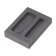 thumbnail image 1 of Miangastore 2 Slots Graphite Ingot Mold Melting Casting Mould for Gold Silver Non-ferrous Metal Craft (Black), 1 of 8