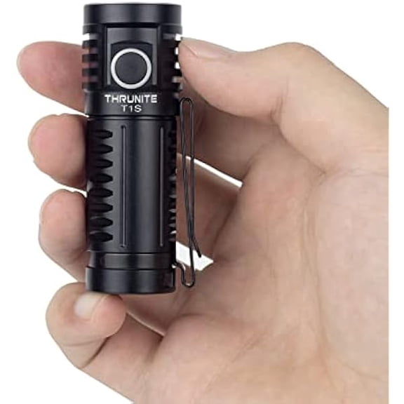ZLC T1S V2 Magnetic Tailcap Mini Flashlights, USB C Rechargeable Flashlight with SST40 LED, 1212 Lumen, 184 Meters Throw EDC Flashlight - Black CW