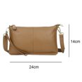 thumbnail image 2 of Bolso bandolera de piel auténtica para mujer, moderno y versátil., 2 of 5