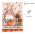 thumbnail image 2 of Magnolia Gardens M080168 13 x 18 in. Gnome Falling Leaves Autumn Garden Flag, 2 of 2