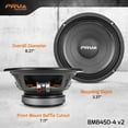 thumbnail image 4 of PRV Audio 8MB450-4 v2 8" 4-Ohm 450W Midrange Car Pro Audio Speaker MID, 4 of 7