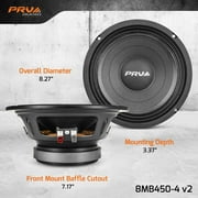 PRV Audio 8MB450-4 v2 8 4-Ohm 450W Midrange Car Pro Audio Speaker MID