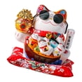 thumbnail image 1 of Gato saludando - Mano grande saludando Pata arriba Riqueza Prosperidad Gato acogedor Buena suerte Gafas de sol Hug Cat, 1 of 9