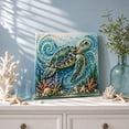 thumbnail image 4 of Huchen Pearl Art Kits for Adults, Ocean Theme Pearl Art DIY Kit, Pearl Craft Kit for Adults, Sparkling Coastal Pearls Mosaic Art with Pearls & Rhinestones, DIY Wall Decor Gift (Dolphin) 7.87*7.87in, 4 of 6