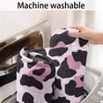 thumbnail image 5 of Pink and Black Of Leopard Print Bathroom Rugs Mat,Non Slip Microfiber Bathroom Rug,Rubber Backing,Soft Bathroom Mats for Bathroom Floor,Tub and Shower,17x27in(43x68cm), 5 of 5