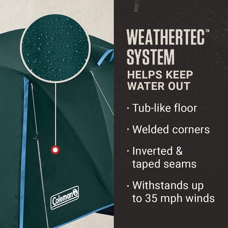 Coleman Skydome 2-Person Camping Tent | Quick Pitch, Full Fly