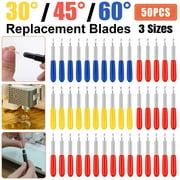 50Pcs Blades Replacement for Cricut Explore Air 2 Cutting Machine 3 Sizes Effect