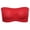Red, variant on Bandeau Bra for Women Girls Mesh Back Non Padded Strapless Bralette Seamless Soft Stretchy Tube Top Bra