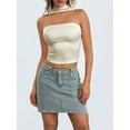 thumbnail image 3 of Gupgi Women Halter Tank Tops Solid Color Backless Shirt Sleeveless Crop Tops for Summer Aesthetic Grunge Clothes, 3 of 8
