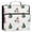 Cute Snowman and Christmas Tree, variant on Water-Resistant 3-Ring Binder Organizer with Multiple Pockets Zipper Binder Bag for Office Green Snowy Forest Scene
