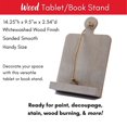 thumbnail image 4 of Plaid Book or Tablet Wood Stand, 4 of 6