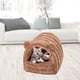 thumbnail image 1 of Cama cueva para mascotas Fernando semicerrado Marrón L, 1 of 8