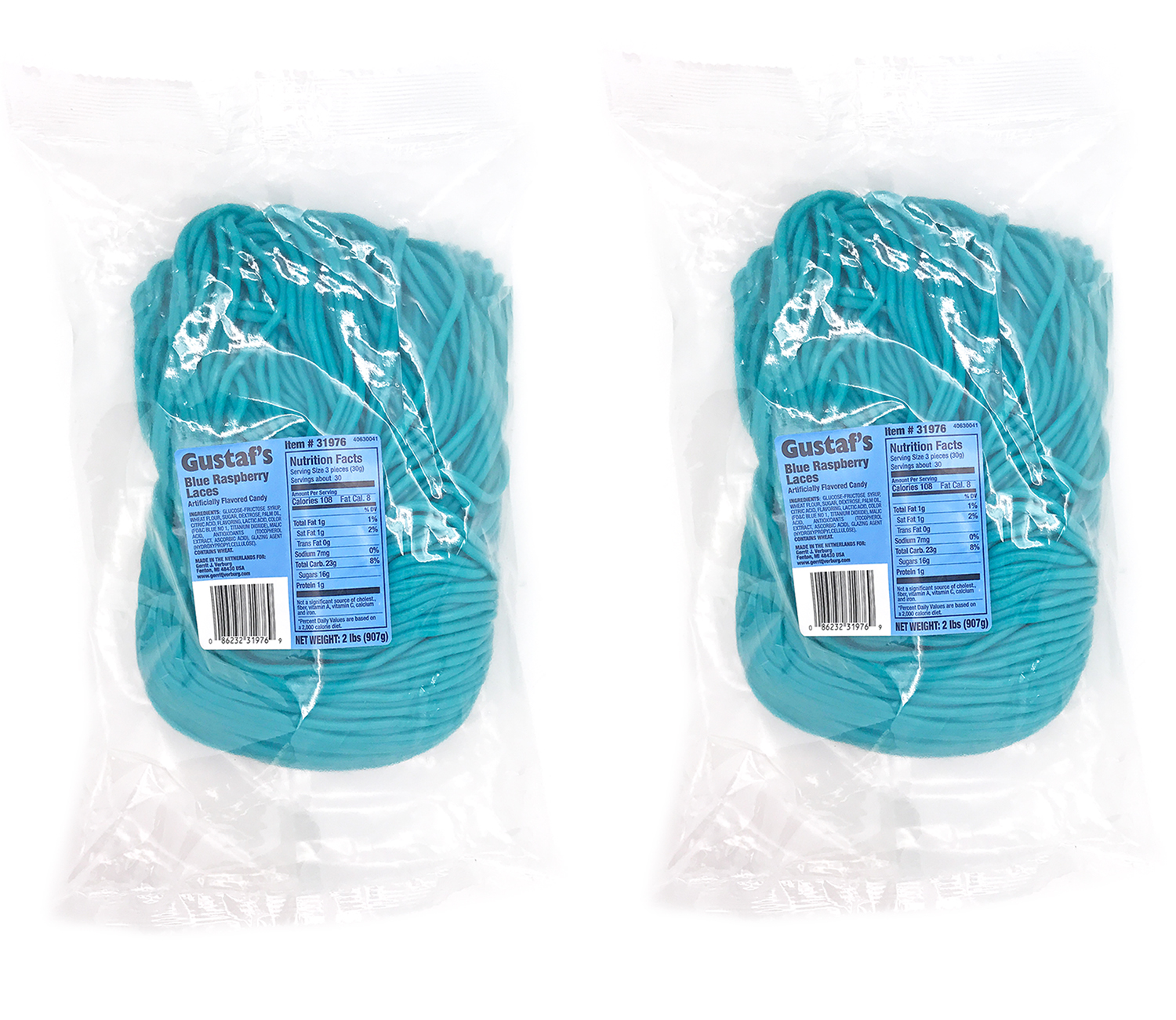 SweetGourmet Licorice Laces Blue Raspberry Dutch Candy Shoelaces 4