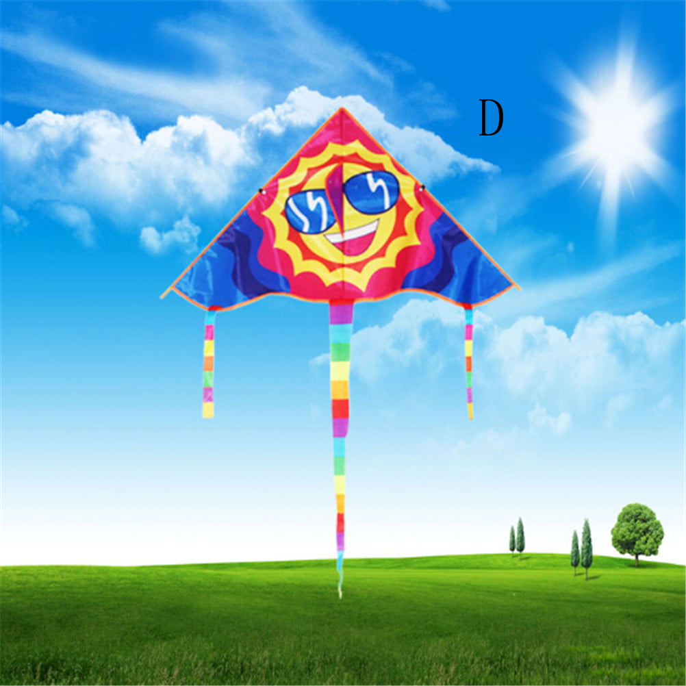 Huge 80cm Smile Face Single Line Novelty Expression Kites Children's Gift Toys 