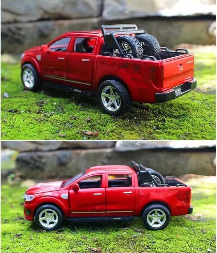 RC Truck 1/32 Diecasts Pull Back Car Model Off-Road Truck Toy Kids for Ford Raptor F350 Ranger Accessories