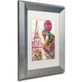thumbnail image 2 of Trademark Fine Art "Ballons Sur Paris" Canvas Art by Natasha Wescoat, White Matte, Silver Frame, 2 of 4