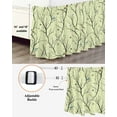thumbnail image 3 of Branch Flower Bed Skirt Bee Bird Bud Retro Green Bed Skirts King Size 16 Inch Drop, Wrap Around Dust Ruffle&nbsp;Bedskirt with Adjustable Elastic Belt for Queen Size Beds, 3 of 7