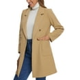 thumbnail image 4 of INSPIRE CHIC Winter Coats for Women's Notch Lapel Double Breasted Peacoats, 4 of 5