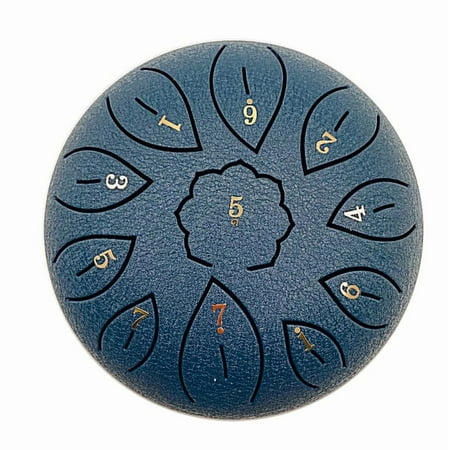 KITTEHIGM Steel Tongue Drum with 6 Notes  G Tone Hand Pan Drum Relaxing Musical Instrument with Carry Bag for Meditation Practice or Gift