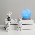 thumbnail image 3 of Juego de estatuils de de 4 piezas, decoración del hogar, Azul pteado Sunnimix Figura estatua de astronauta, 3 of 7
