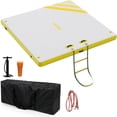 thumbnail image 1 of Eastvita Water Inflatable PVC Floating Platform White with Yellow Trim Bottom - Right Three - Color Gradient 18 to 15m, 1 of 6