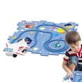 thumbnail image 4 of Pistas de carreras XIANXIAN para niños, juego de rompecabezas de pista de autos, pista de autos de carrera, vehículo de juguete y tablero de rompecabezas, carrito eléctrico de montaje DIY, juguetes, 4 of 8