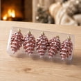thumbnail image 6 of Kbndieu 5PCS Pinecone Christmas Balls, Rose Gold Christmas Tree Decorations Ornaments, Shatterproof Xmas Ornament Bulbs, Electroplated Hanging Ball Decor for Holiday Party Wreath Garlands Trees, 6 of 7