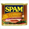SPAM Oven Roasted Turkey, 9 G Protein per Serving, 12 oz Aluminum Can