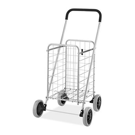 Whitmor Utility Durable Folding Design for Easy Storage Shopping Cart