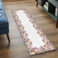 thumbnail image 3 of Runner Rug 2'x6', Purple Lavender Washable Non-Slip Hallway Runner Rugs, Watercolor Floral Daisy Botanical Spring Bedside Rugs Floor Mats Carpet Runners for Kitchen Bathroom Laundry Room, 3 of 8